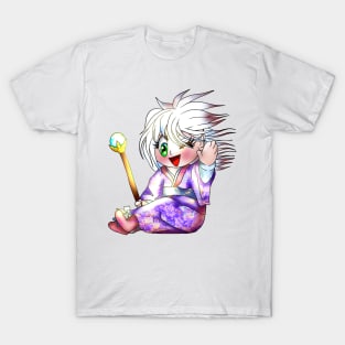 pretty in purple chibi elf magician T-Shirt